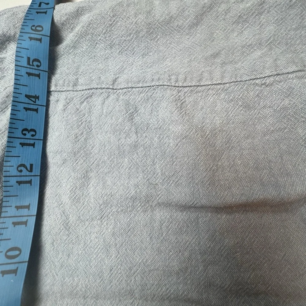 Pottery Barn Light Blue Chambray Lightly Textured Standard Sham 23x17